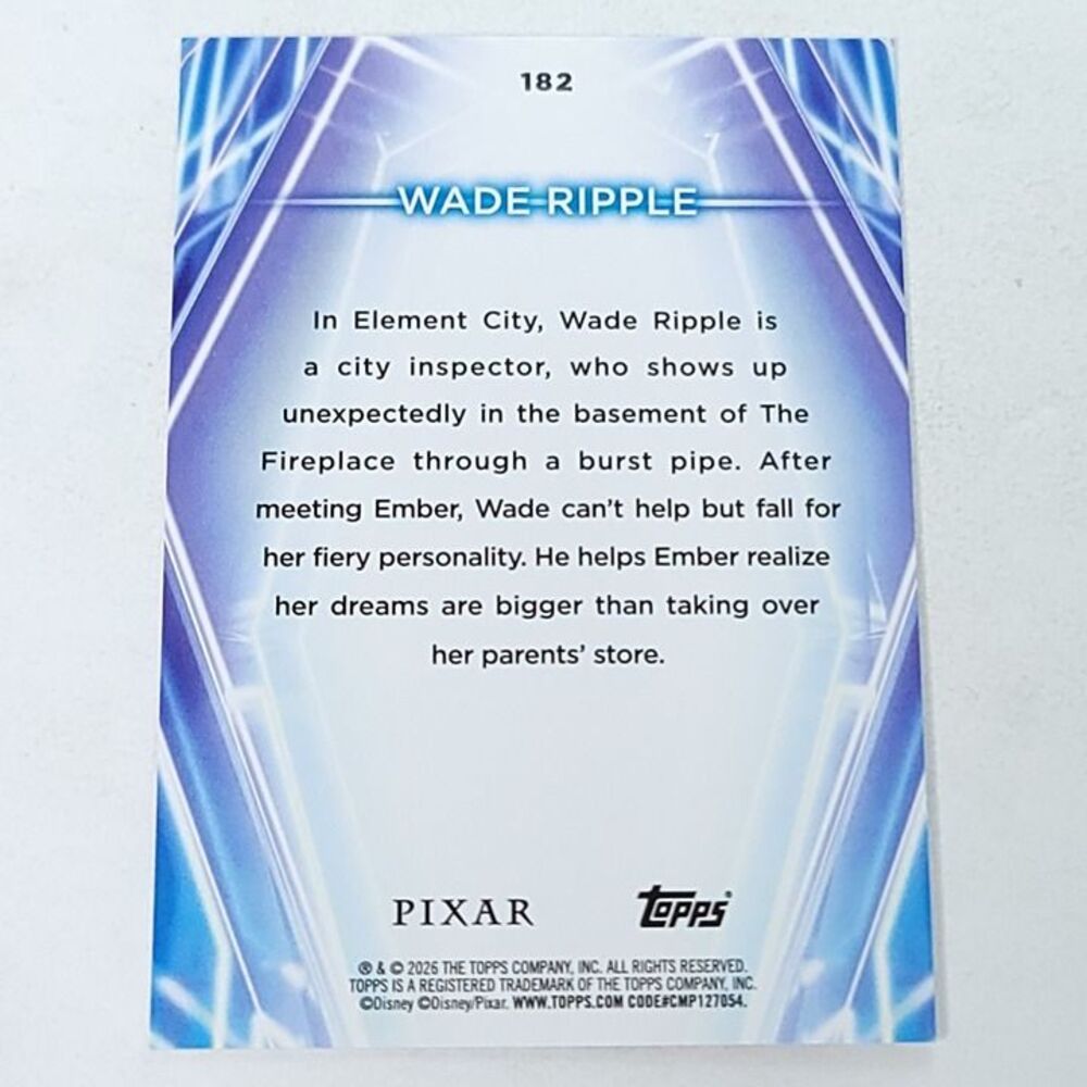 Wade Ripple Topps 2026 Disney Neon Holo Parallel Refractor Limited 20/99 - Picture 5 of 5